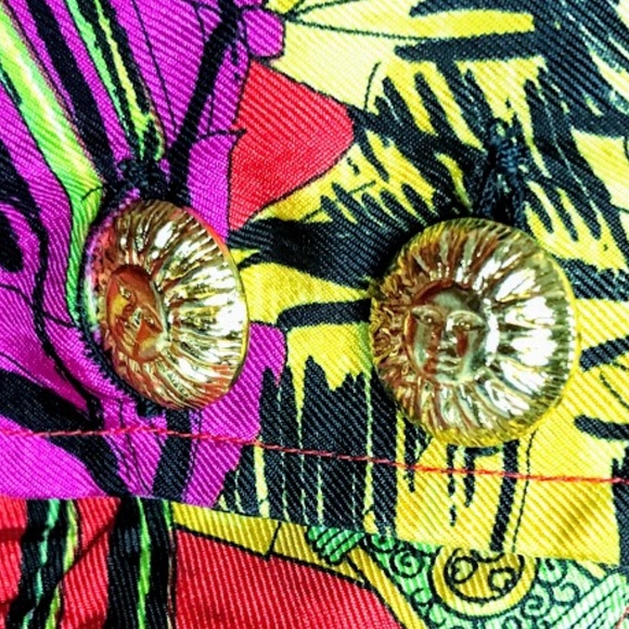 Authentic Versace Sport Warrior Silk Shirt SZ 42 - Picture 8 of 8